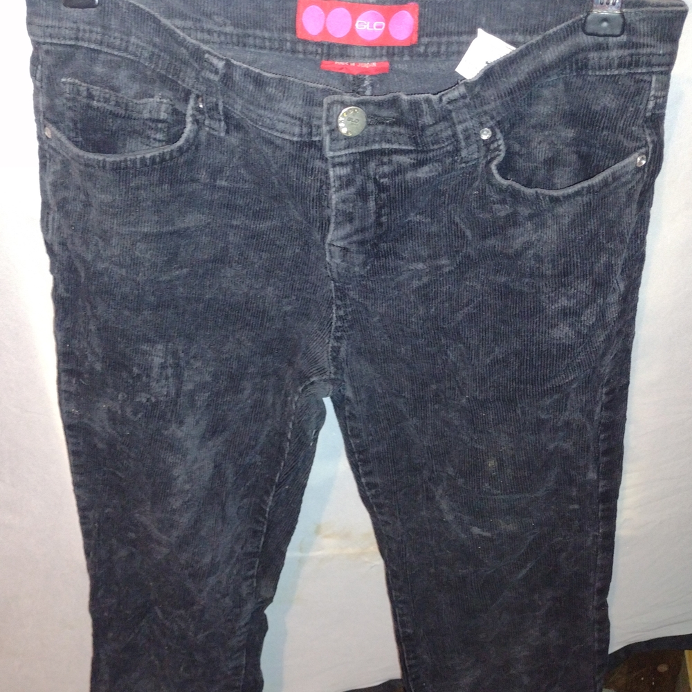 GLO Jeans Women's Dark Gray Corduroy Boot Cut